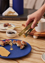 Load image into Gallery viewer, Mirissa Brass & Ceramic Platter - Blue gadoliving