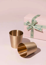 Load image into Gallery viewer, Avisa Brass Tumblers- Set of 2