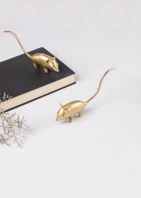 Decorative Brass Mouse gadoliving