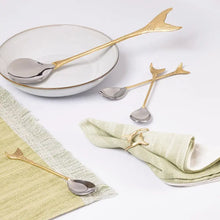 Load image into Gallery viewer, Mermaid Sona Chaandi Dessert Spoons gadoliving