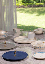 Load image into Gallery viewer, Mirissa Brass & Ceramic Platter - Blue gadoliving