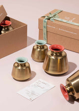 Load image into Gallery viewer, Enamel Matkas - set of 2 gadoliving