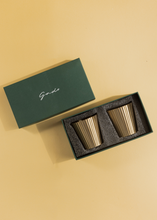 Load image into Gallery viewer, Avisa Brass Tumblers- Set of 2
